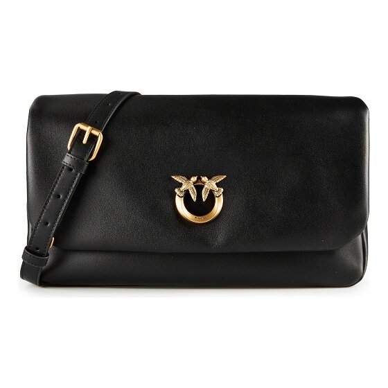 PINKO Click Soft Classic Shoulder Bag Genuine Leather 32 cm