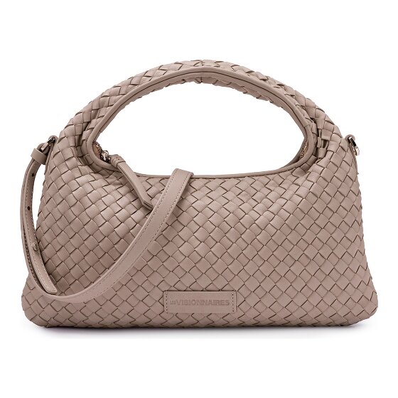 LES VISIONNAIRES Sadie Weave Shoulder Bag Leather 37 cm