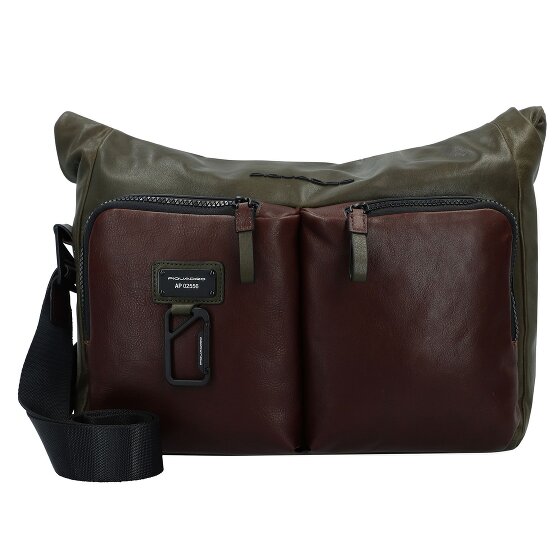 Piquadro Harper shoulder bag leather 34 cm laptop compartment