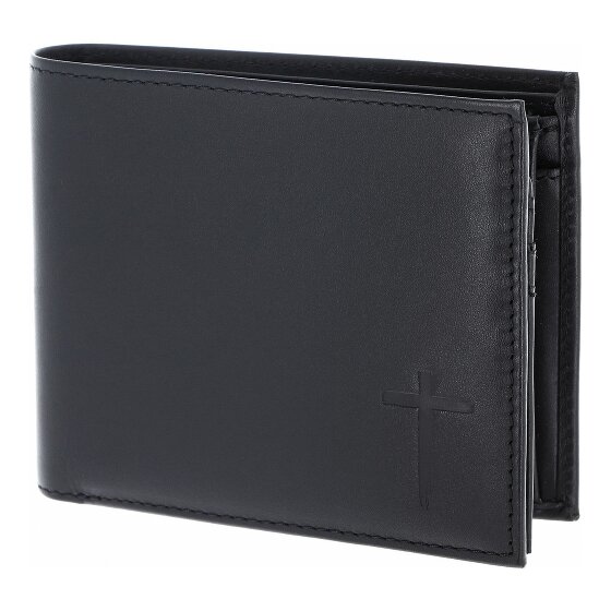 oxmox Leather Wallet RFID protection Genuine Leather 12 cm