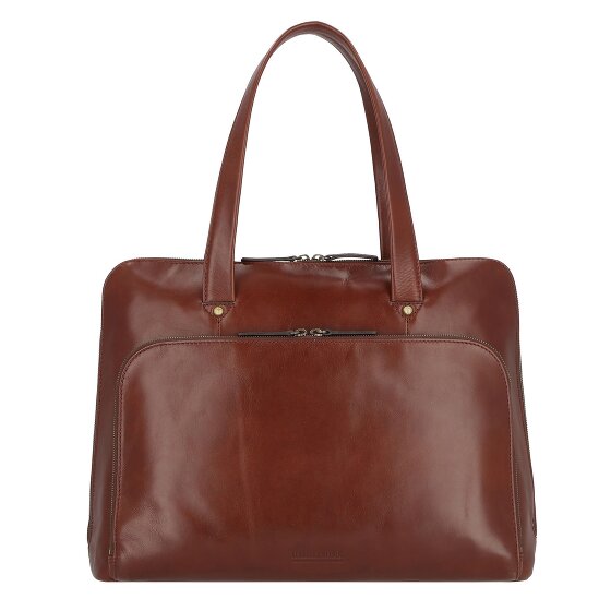 Leonhard Heyden Cambridge shoulder bag leather 41 cm laptop compartment