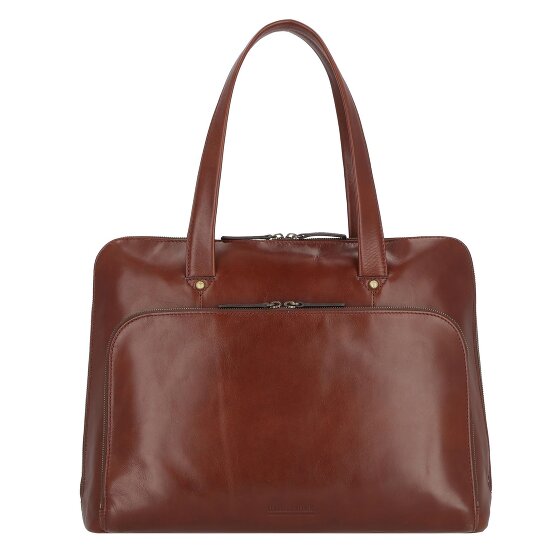 Leonhard Heyden Cambridge shoulder bag leather 41 cm laptop compartment