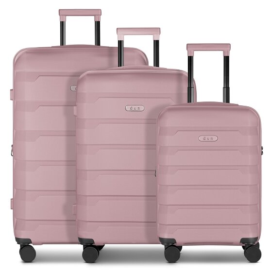 d&n South Dakota 4 wheels Suitcase set 3-piece with expansion pleat