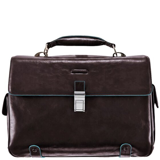 Piquadro Blue Square Briefcase I leather 44 cm laptop compartment