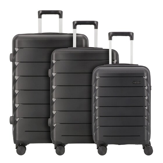 d&n Travel Line 4100 4 wheels Suitcase set 3-piece