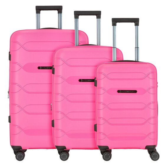 Polestream Strz by Asteroid 4 wheels Suitcase set 3-piece with expansion pleat