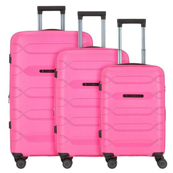 Polestream Strz by Asteroid 4 wheels Suitcase set 3-piece with expansion pleat Polestream Strz by Asteroid 4 wheels Suitcase set 3-piece with expansion pleat