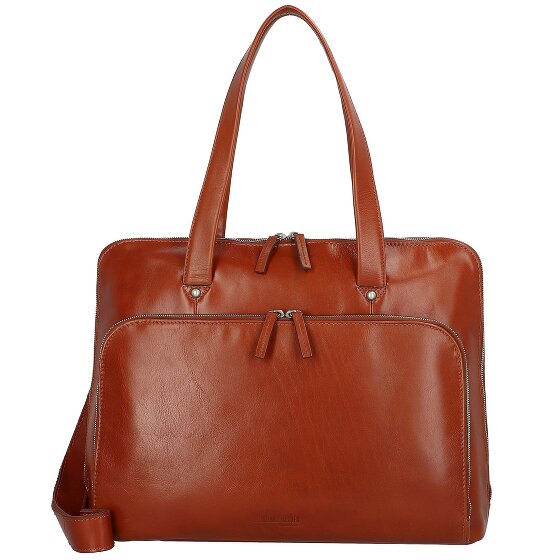 Leonhard Heyden Cambridge shoulder bag leather 41 cm laptop compartment