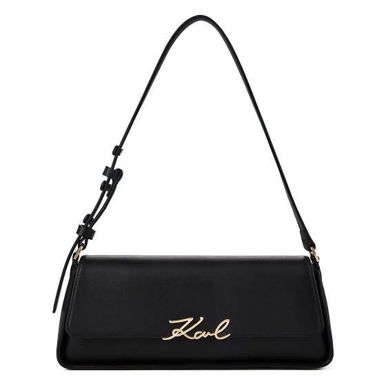 Karl Lagerfeld Signature Shoulder Bag Genuine Leather 32.5 cm