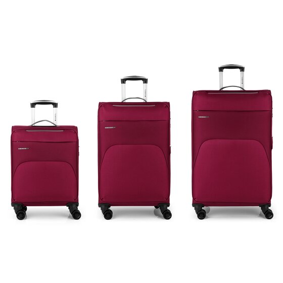 Gabol Zambia 4 wheels Suitcase set 3-piece with expansion pleat Gabol Zambia 4 wheels Suitcase set 3-piece with expansion pleat