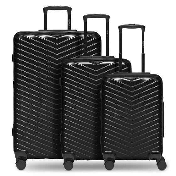 Redolz Essentials 18 4 wheels Suitcase set 3-piece with expansion pleat