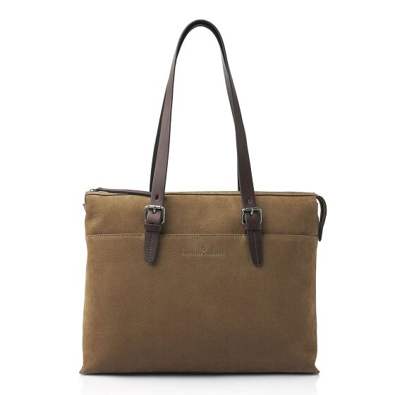 Castelijn & Beerens Nubuck Shoulder Bag Leather 40 cm Laptop compartment