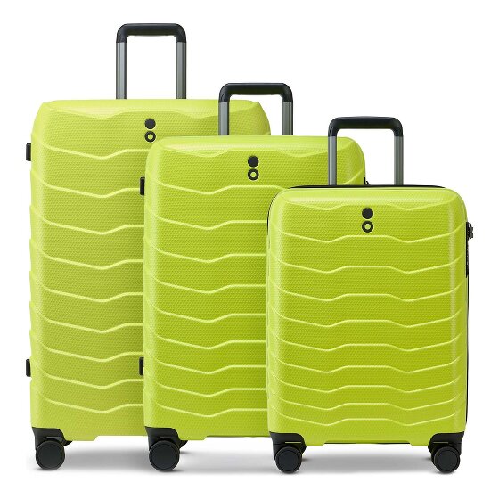 Echolac Exo 4 wheels Suitcase set 3-piece with expansion pleat