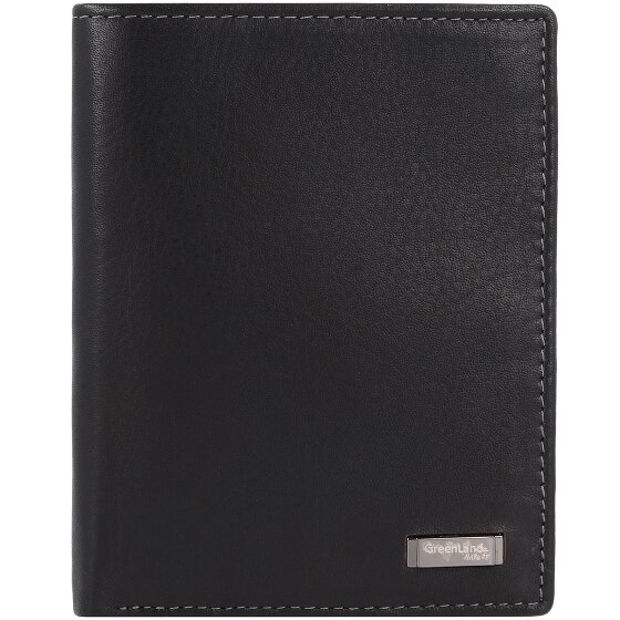 Greenland Nature Black Nappa wallet RFID leather 9.5 cm