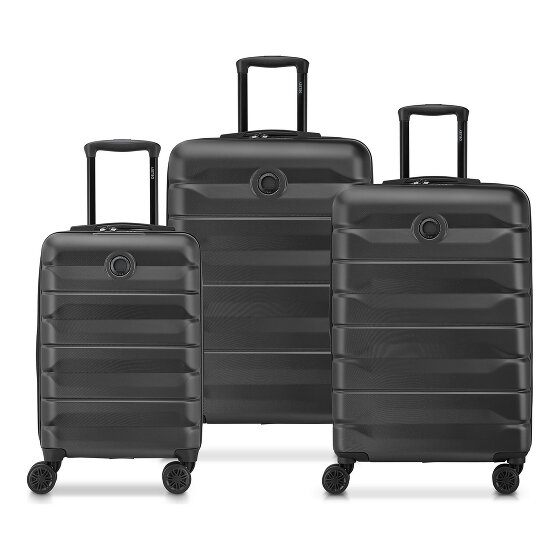 Delsey Paris Air Armour 4 wheels Suitcase set 3-piece Expandable