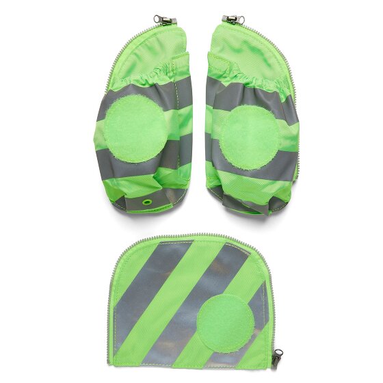 ergobag Accessories Fluo side pockets safety set 3pcs with reflective stripes