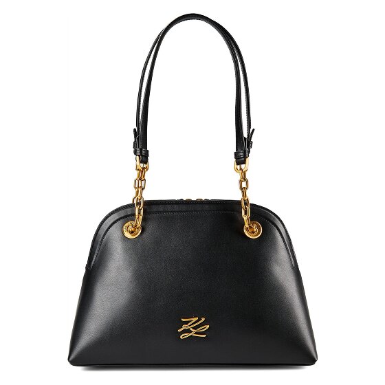 Karl Lagerfeld Autograph Shoulder Bag Leather 25 cm