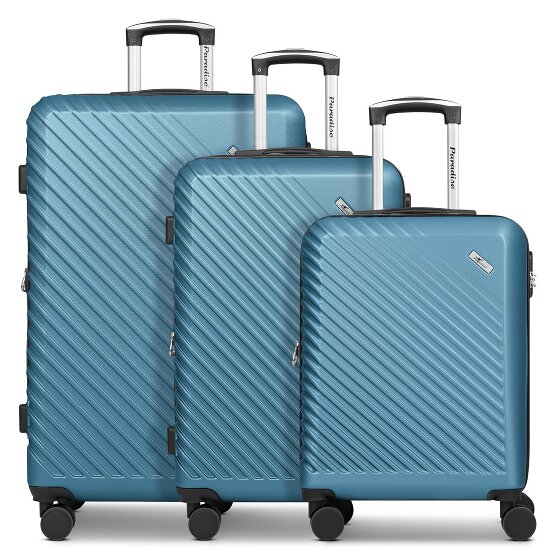 Check.In Paradise 2.0 4 wheels Suitcase set 3-piece with expansion pleat