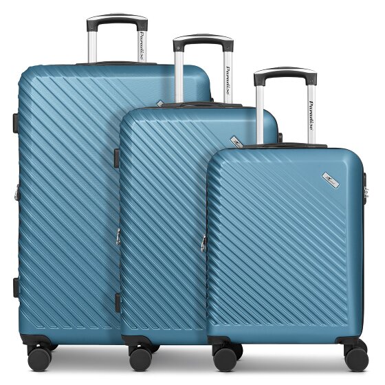 Check.In Paradise 2.0 4 wheels Suitcase set 3-piece with expansion pleat