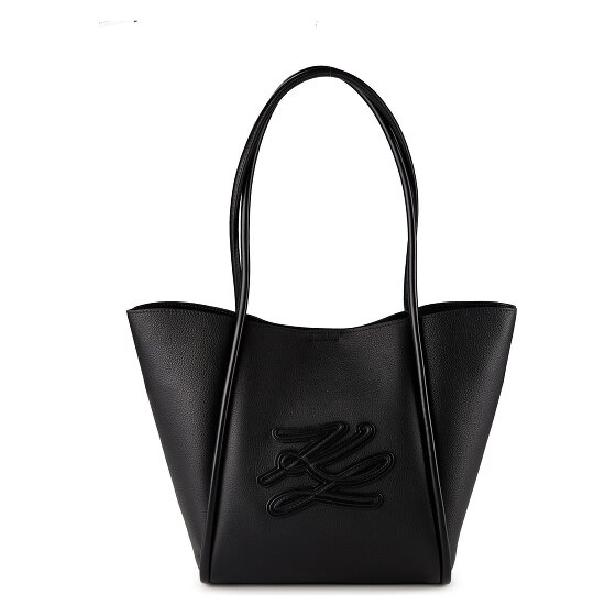 Karl Lagerfeld Autograph Shopper Bag Genuine Leather 40 cm