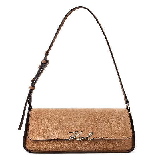 Karl Lagerfeld Signature Shoulder Bag Genuine Leather 32.5 cm