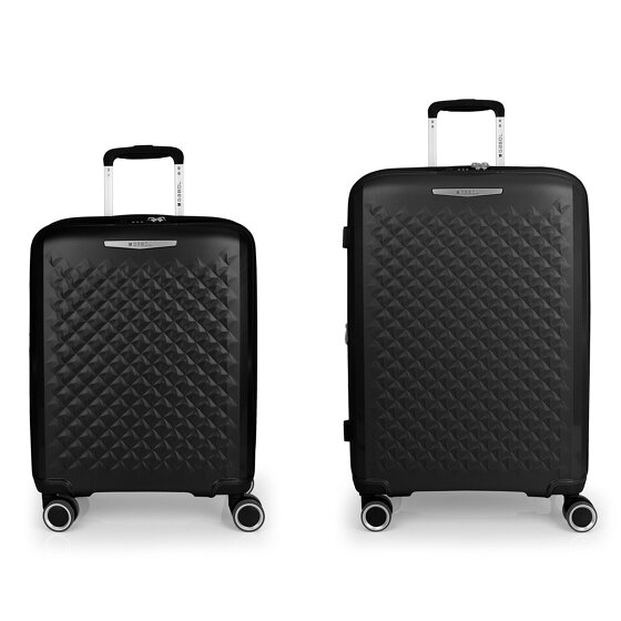 Gabol Queens 4 wheels Suitcase set 2-piece with expansion pleat Gabol Queens 4 wheels Suitcase set 2-piece with expansion pleat