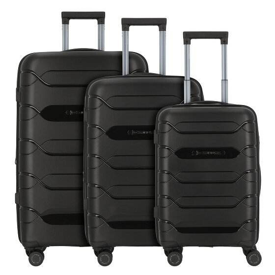 Polestream Strz by Asteroid 4 wheels Suitcase set 3-piece with expansion pleat