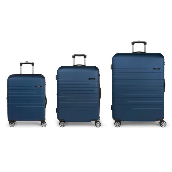 Gabol Escape 4 wheels Suitcase set 3-piece with expansion pleat