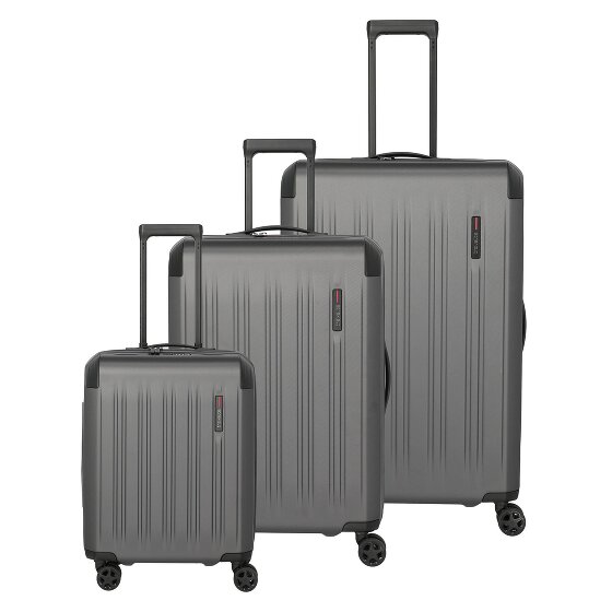 Travelite Dynamiic 4 wheels Suitcase set 3-piece with expansion pleat