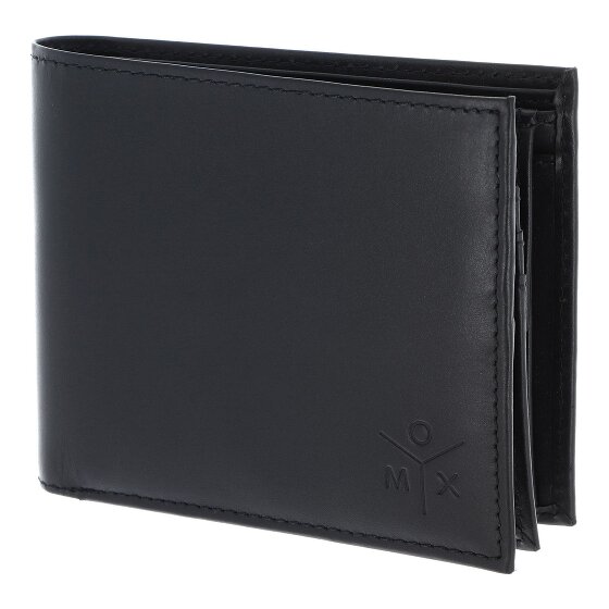 oxmox Leather Wallet RFID protection Genuine Leather 12 cm