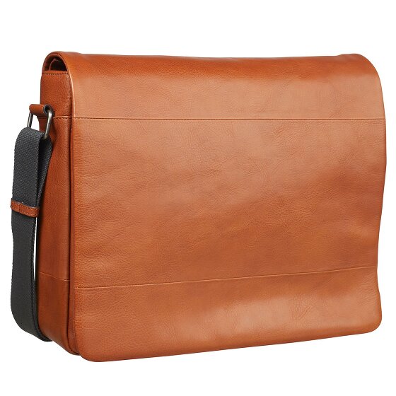 Leonhard Heyden Hamburg Messenger leather 38 cm laptop compartment