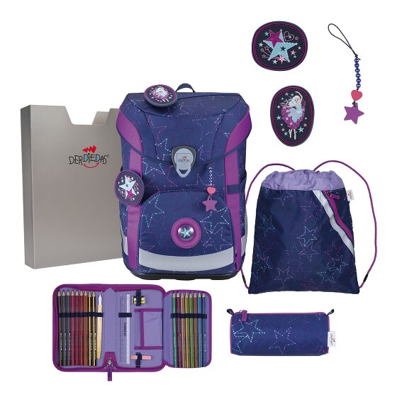 DerDieDas ErgoFlex Easy LED School bag set 5-piece