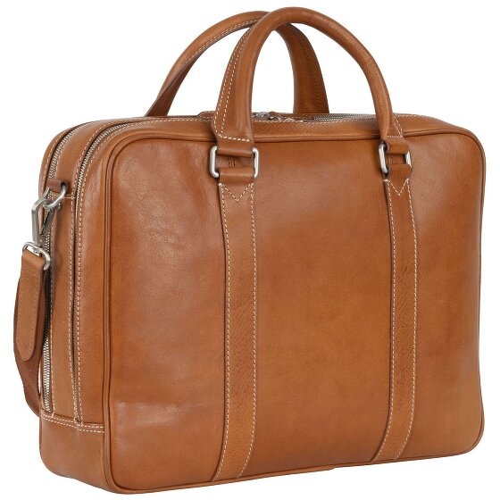 Leonhard Heyden Bergamo briefcase leather 41 cm laptop compartment