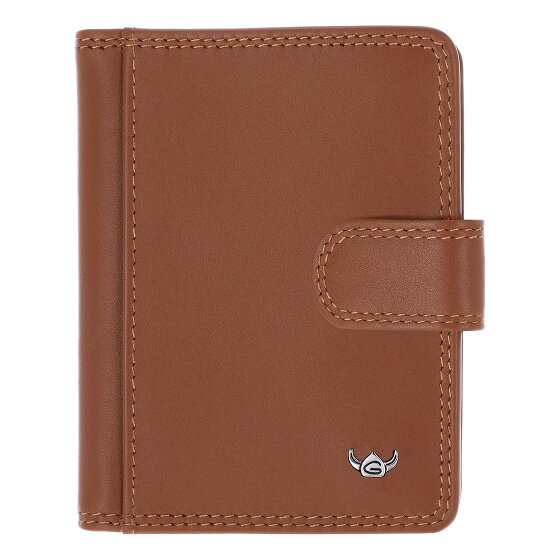 Golden Head Polo Credit card case RFID protection Genuine Leather 8 cm