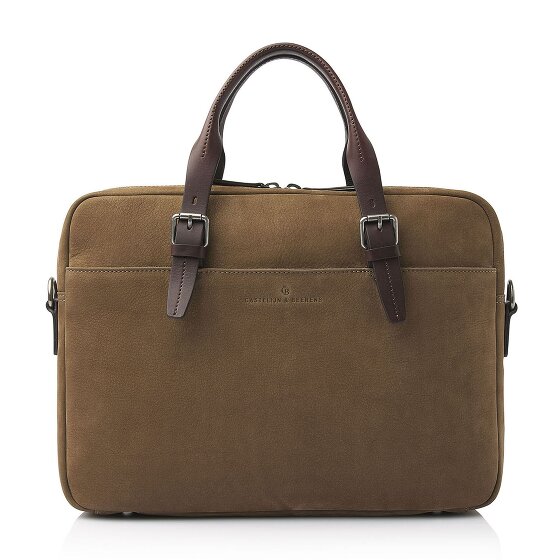 Castelijn & Beerens Nubuck Briefcase Leather 41 cm Laptop compartment