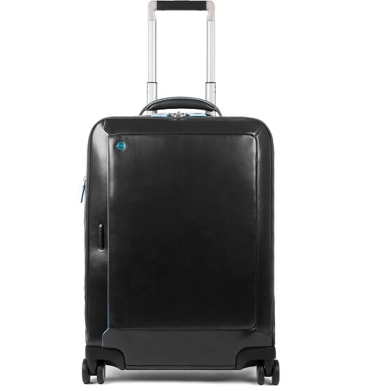 Piquadro Blue Square 4 Roll Cabin Trolley Leather 55 cm Laptop compartment