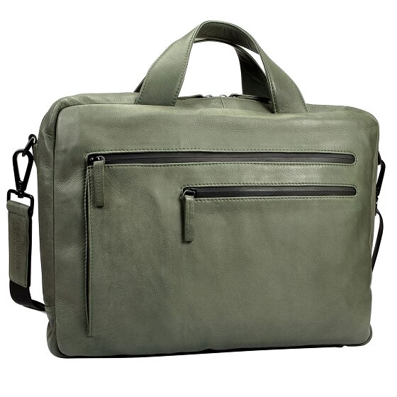 Leonhard Heyden Hague briefcase leather 38 cm laptop compartment