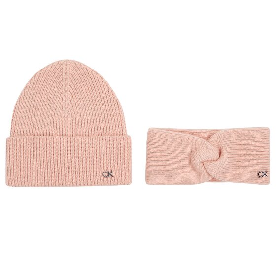 Calvin Klein Ck Metal knitted hat and headband gift set