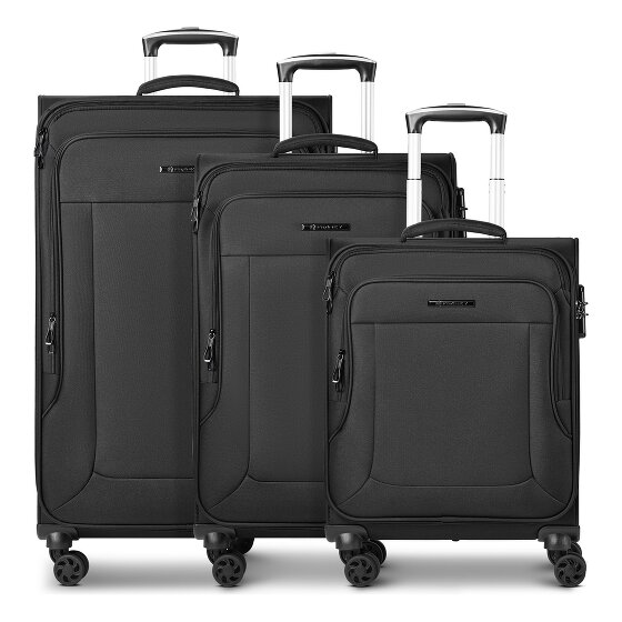 Franky Melbourne 3.0 4-wheel suitcase set, 3-piece, with stretch fold