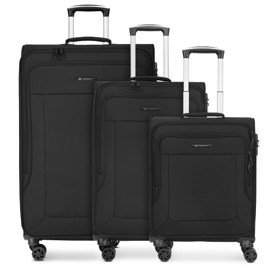 Franky Melbourne 3.0 4-wheel suitcase set, 3-piece, with stretch fold
