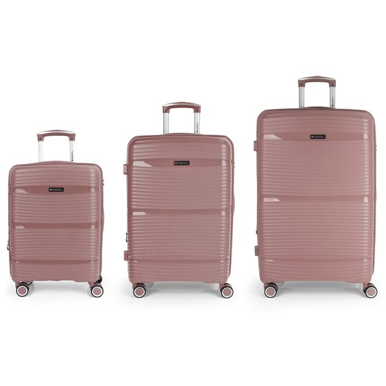 Gabol Akane 4 roll suitcase set 3pcs.