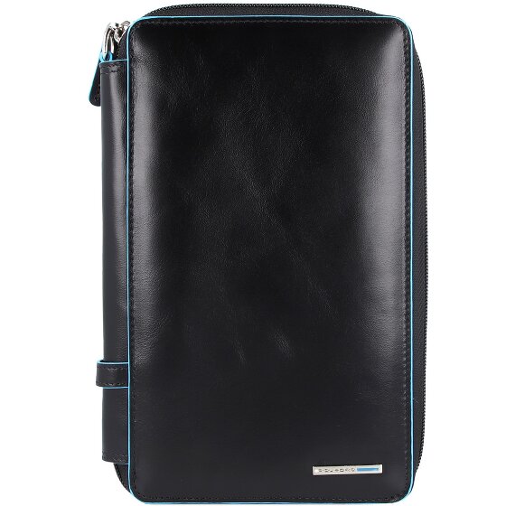 Piquadro Blue Square travel passport case leather 14 cm