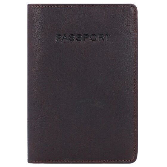 Burkely Antique Avery passport case RFID leather 10 cm