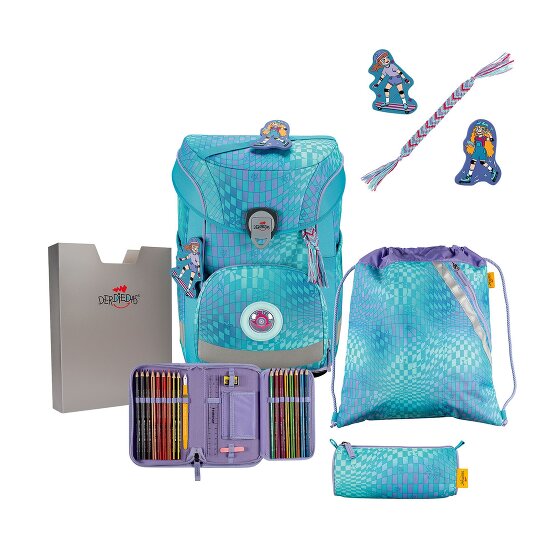 DerDieDas ErgoFlex Easy LED School bag set 5-piece