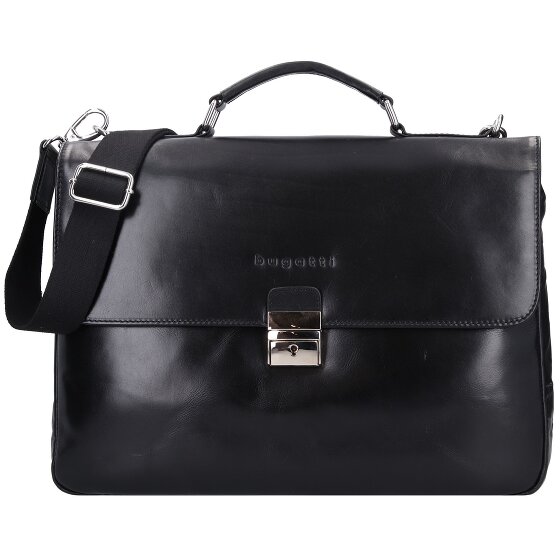 Bugatti Romano Briefcase Genuine Leather 40 cm Laptop compartment