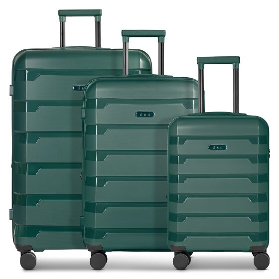 d&n South Dakota 4 wheels Suitcase set 3-piece with expansion pleat