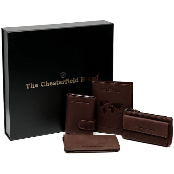 The Chesterfield Brand Credit card holder 4-piece gift set leather 7 cm
