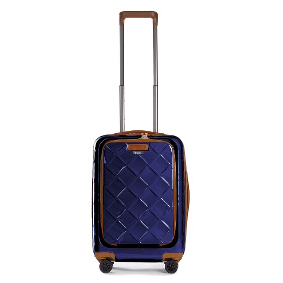 Stratic Leather & More 4 wheels Cabin trolley 55 cm Laptop compartment