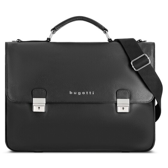 Bugatti Valencia briefcase RFID leather 40 cm laptop compartment
