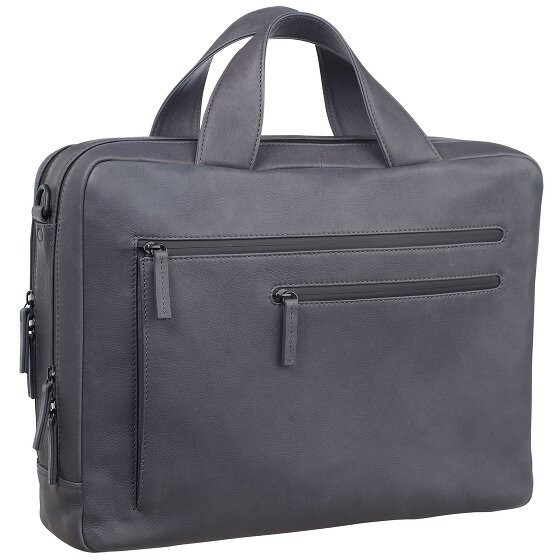 Leonhard Heyden Hague briefcase leather 40 cm laptop compartment